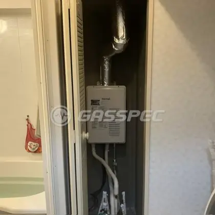 施工後の給湯器（リンナイ RUX-V1615SWFA(B)-E）
