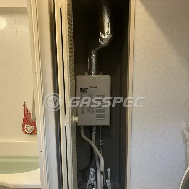 交換後の給湯器（リンナイ RUX-V1615SWFA(B)-E）