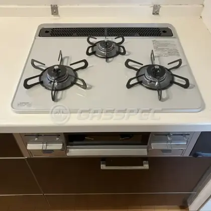 施工後のビルトインガスコンロ（パロマ PD-509WS-60CV）