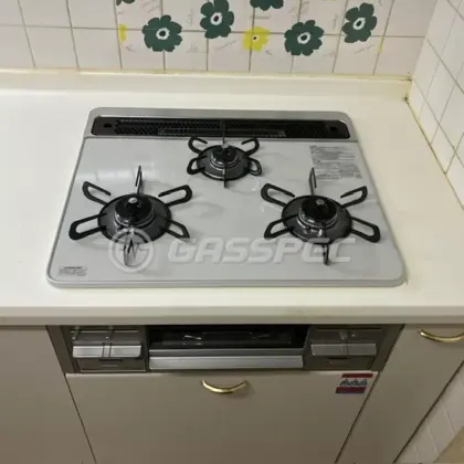 施工後のビルトインガスコンロ（パロマ PD-509WS-60CV）
