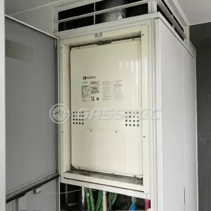 施工後の暖房熱源機（ノーリツ GTH-C2460AW3H-H-1 BL）