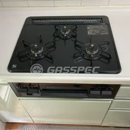 施工後のビルトインガスコンロ（パロマ PD-N36）