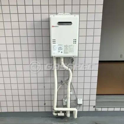 施工後の給湯器（ノーリツ GQ-1639WS-1）
