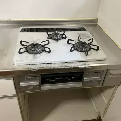 施工後のビルトインガスコンロ（パロマ PD-509WS-60CV）