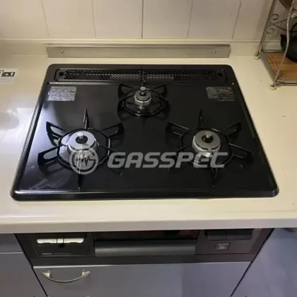 施工後のビルトインガスコンロ（ノーリツ N3GT2RVQ1）