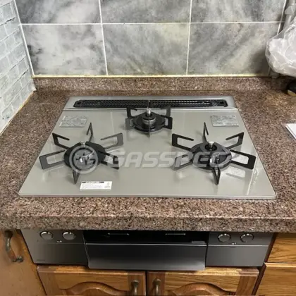 施工後のビルトインガスコンロ（ノーリツ N3WU5PWAP2STE）