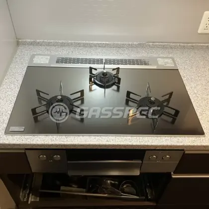 施工後のビルトインガスコンロ（ノーリツ N3WU4PWASKSTEC）