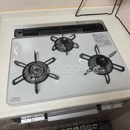 施工後のビルトインガスコンロ（パロマ PD-509WS-60CV）