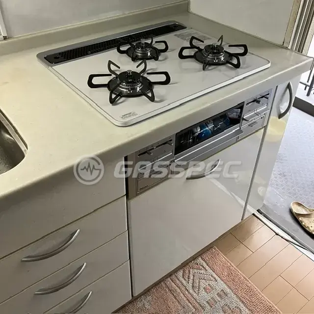 交換後のビルトインガスコンロ（パロマ PD-509WS-60CV）