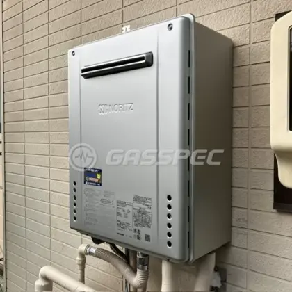 施工後の給湯器（ノーリツ GT-C2072SAW BL）