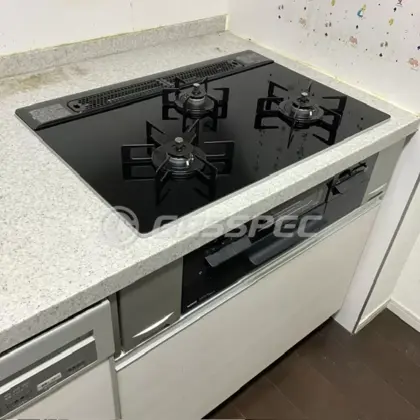 施工後のビルトインガスコンロ（ノーリツ N3WV7RWTP1）