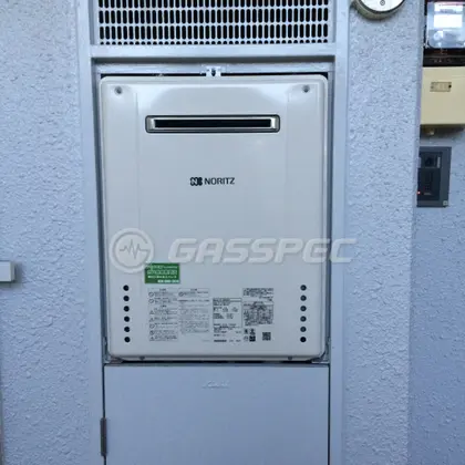 施工後の給湯器（ノーリツ GT-1660AWX BL）