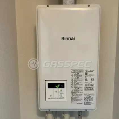 施工後の給湯器（リンナイ RUX-V1615SFFUA(A)）