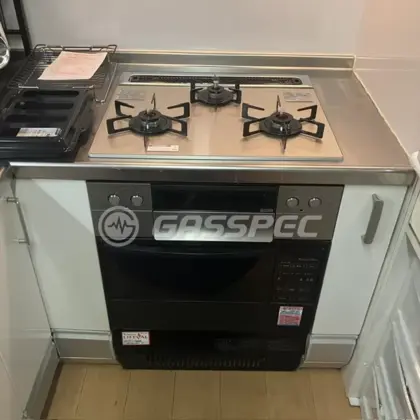 施工後のビルトインガスコンロ（ノーリツ N3WU5PWAP2STE）