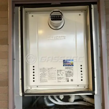 施工後の給湯器（ノーリツ GT-2470SAW-T-1 BL）