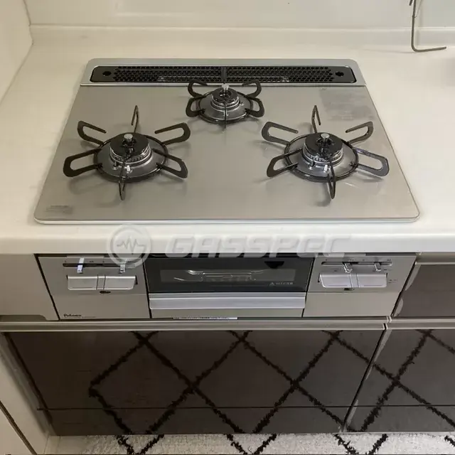 交換後のビルトインガスコンロ（パロマ PD-743WS-60GH）