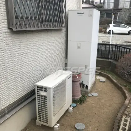 施工前の給湯器（HE-K37AQ）