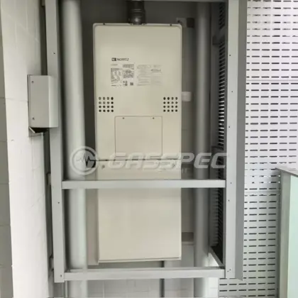 施工後の暖房熱源機（ノーリツ GTH-C2461AW6H-H-1 BL）
