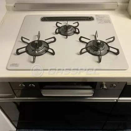 施工後のビルトインガスコンロ（パロマ PD-829WS-U60CV）