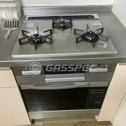 施工後のビルトインガスコンロ（ノーリツ N3WV6RWTP2SI）