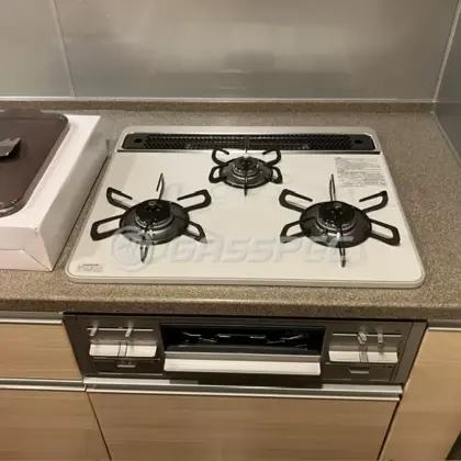 施工後のビルトインガスコンロ（パロマ PD-509WS-60CV）