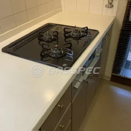 施工後のビルトインガスコンロ（パロマ PD-N36AS）