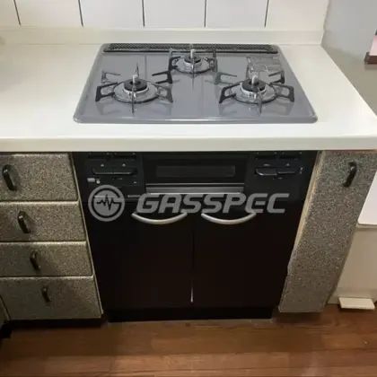 施工後のビルトインガスコンロ（リンナイ RS31M5H2SABW）