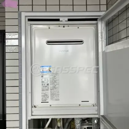 施工後の給湯器（リンナイ RUF-A2005SAW(C)）