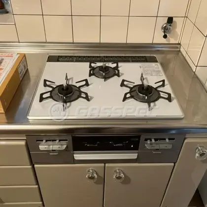 施工後のビルトインガスコンロ（リンナイ RS31AW36P49R7VW）