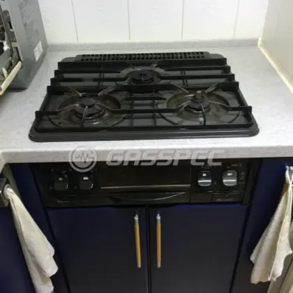 施工前のビルトインガスコンロ（PKD-36CGR1）