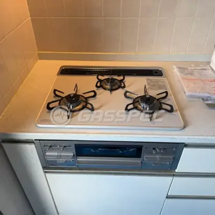 施工後のビルトインガスコンロ（パロマ PD-509WS-60CV）