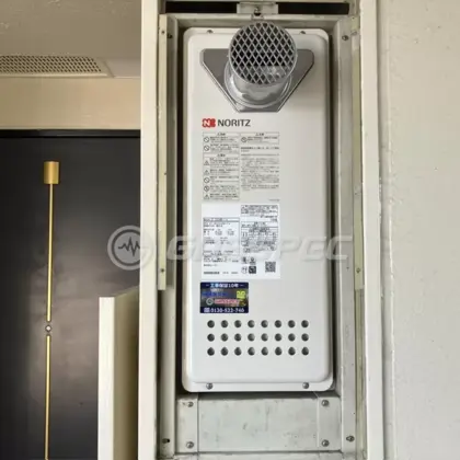 施工後の給湯器（ノーリツ GT-1653AWX-T-4 BL）