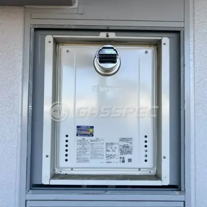 施工後の給湯器（ノーリツ GT-2470SAW-T-1 BL）