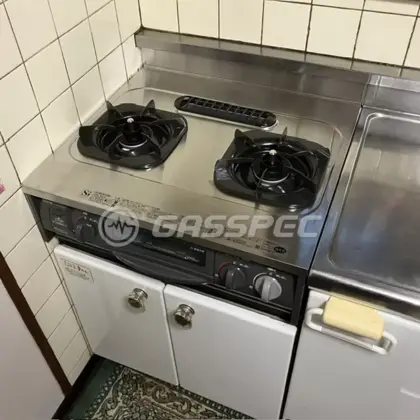 施工後のビルトインガスコンロ（リンナイ URG-655TS2A-R）