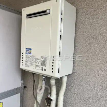 施工後の給湯器（ノーリツ GT-1670SAW-1 BL）