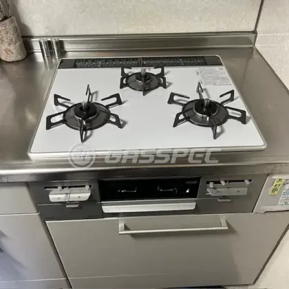 施工後のビルトインガスコンロ（リンナイ RS31AW36P49R7VW）