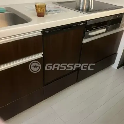 施工後のビルトイン食洗機（パナソニック NP-45RD9K）