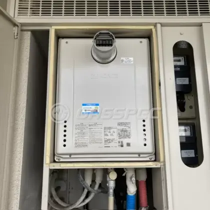 施工後の給湯器（ノーリツ GT-2470SAW-T-1 BL）