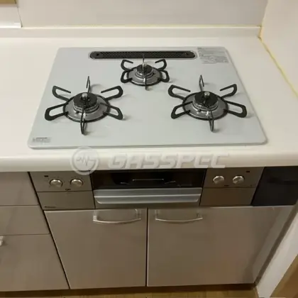 施工後のビルトインガスコンロ（パロマ PD-893WS-U60CV）