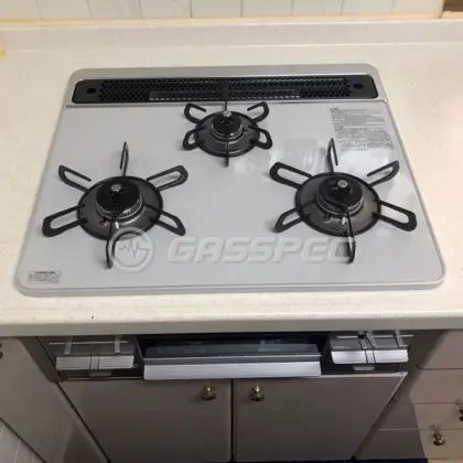 施工後のビルトインガスコンロ（パロマ PD-509WS-60CV）