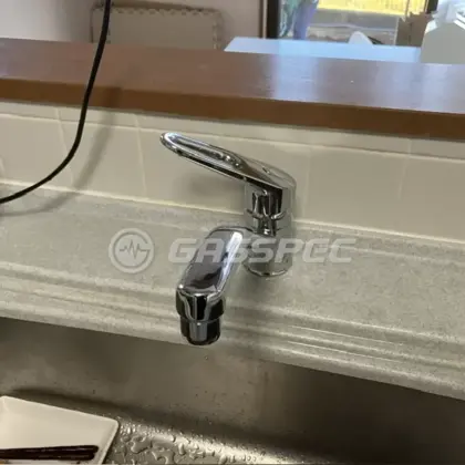 施工後の水栓・蛇口（LIXIL SF-HB420SYXA）