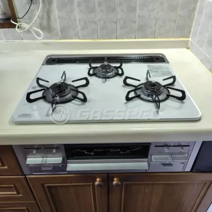 施工後のビルトインガスコンロ（パロマ PD-509WS-60CV）