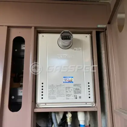 施工後の給湯器（ノーリツ GT-2470SAW-T-1 BL）