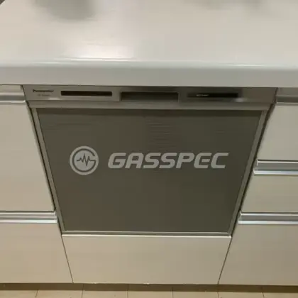 施工後のビルトイン食洗機（パナソニック NP-45MS9S）
