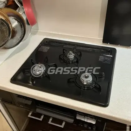 施工後のビルトインガスコンロ（ノーリツ N3GT2RWTQ1）