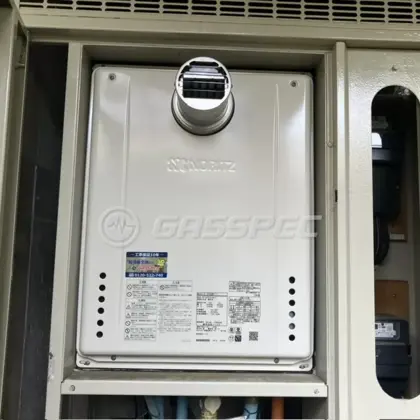 施工後の給湯器（ノーリツ GT-2470SAW-T-1 BL）