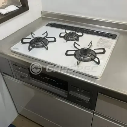 施工後のビルトインガスコンロ（パロマ PD-509WS-60CV）
