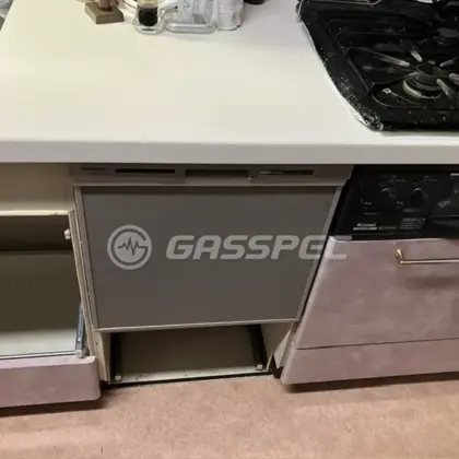 施工後のビルトイン食洗機（パナソニック NP-45MS9S）