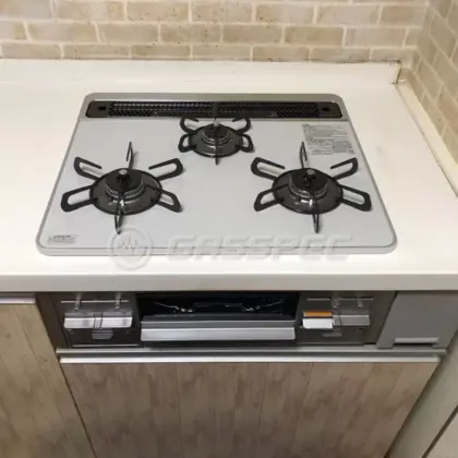 施工後のビルトインガスコンロ（パロマ PD-509WS-60CV）