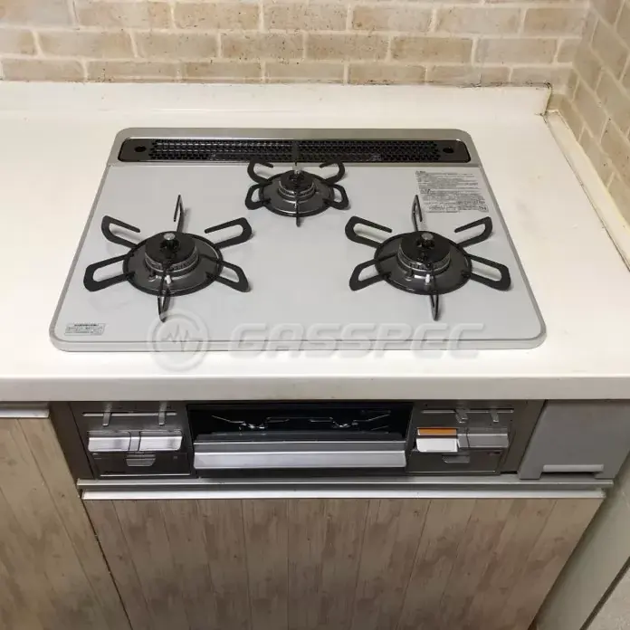 交換後のビルトインガスコンロ（パロマ PD-509WS-60CV）
